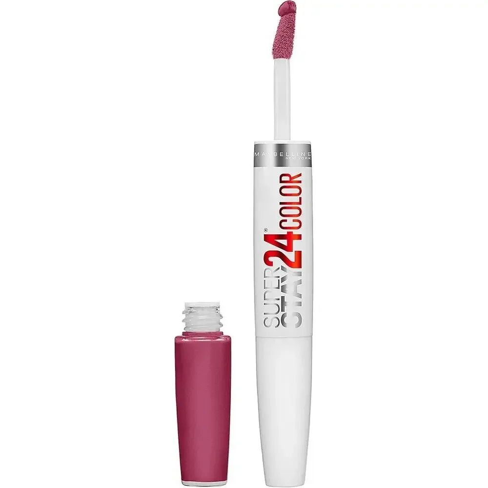 Maybelline Super Stay 24, 2-Step Liquid Lipstick Makeup Relentless Ruby 255